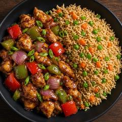 Chilli Chicken + Fried Rice Combo